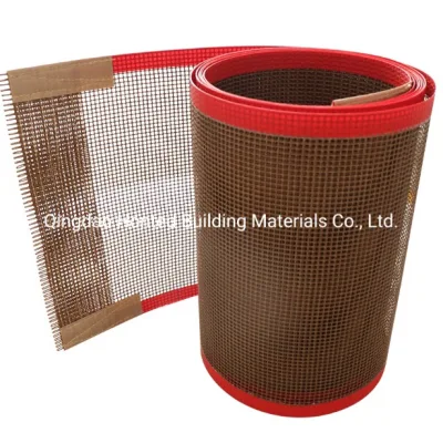 Resistencia a la temperatura buen flujo de aire del secador malla de fibra de vidrio PTFE Correa / máquina de tejido de malla de PTFE