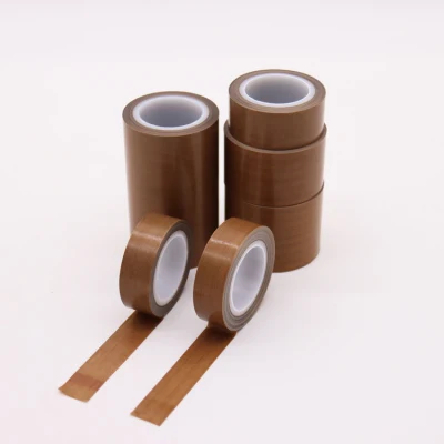  De alta temperatura de color negro/marrón cinta adhesiva de tela de vidrio PTFE para el pegado de