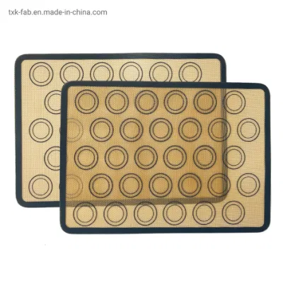 Fibra de vidrio de diferentes grosores de silicona para hornear pasteles Foodgrade alfombrilla para cocina