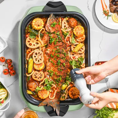 Nueva función eléctrica Multi Grill Cocina de Cocina Non Stick Coating Bandeja de hornear