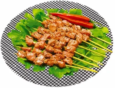 Herramientas para barbacoa Round BBQ Non-Stick Heat Resistant Mesh Grill BBQ Estera