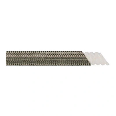 Manguera de PTFE, trenzado de acero inoxidable SS304 Tubo flexible de silicona de tubo de teflón
