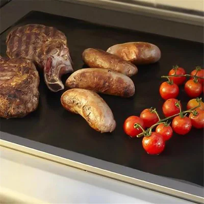 Parrilla de barbacoa de PTFE Miu de uso múltiple resistente reutilizable antiadherente Esteras