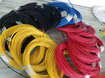 2mm de PTFE TUBO TUBO CAPILAR DE PLÁSTICO AMARILLO AZUL Rojo Color negro.