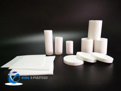 Barra sólida de Teflón de plástico blanco/negro del vástago de PTFE