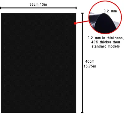 3pcs Non-Stick resistente al calor Barbacoa Mat