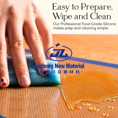 Sin BPA reutilizables Non-Stick Categoría alimentos sanos de fibra de vidrio para hornear de silicona resistente al calor Mat