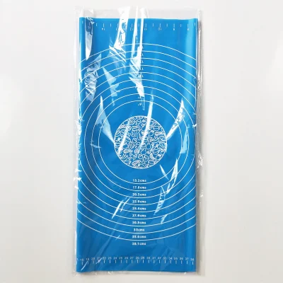 Pasta de silicona extra grueso Antideslizante Mat con la medición, Non-Stick, grande y grueso, de silicona para hornear Mat