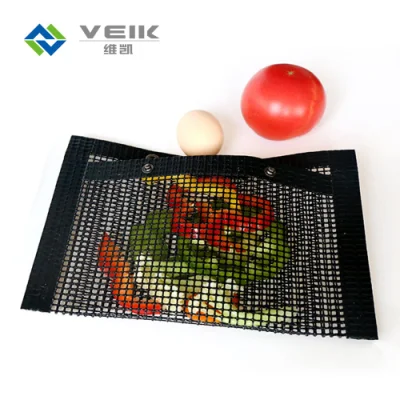 Non-Stick de color negro de 0,2 mm de Barbacoa Horno Mat PTFE Camisa bolsa de malla