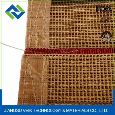 4 x 4 mm Tamaño de malla PTFE Fibra de vidrio malla abierta para morir