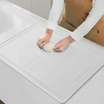 Alimentos sin BPA Grado impermeable dar espesor a la repostería de pan reutilizable antiadherente Alfombrilla de silicona para hornear para cocina