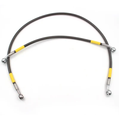 Alta velocidad de carreras de motocicletas NMAX no ABS flexible Automotive inoxidable Conjunto de kits de tubos de freno de teflón trenzados de acero