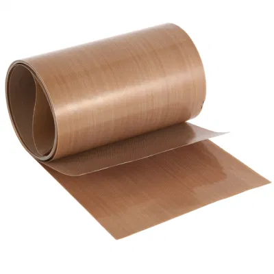 China fábrica industrial de alta temperatura transportador de cinta de fibra de vidrio recubiertas de PTFE