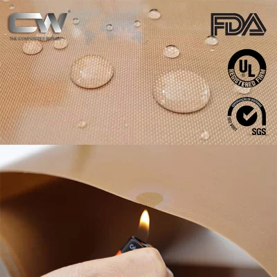 Alta resistencia a la temperatura calidad de color personalizada fábrica Fabricación de PTFE Fibra de vidrio Tela