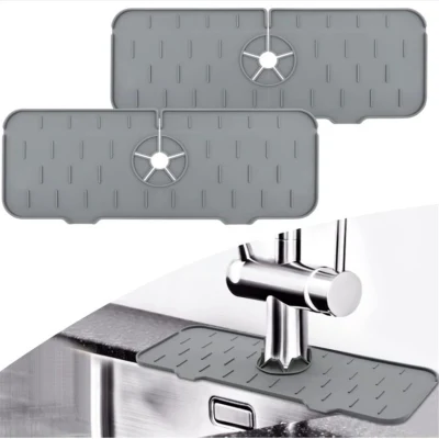 Cocina aparatos de silicona grifo Mat Pica Splash Catcher Mat Splash Alfombrilla protectora