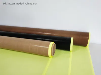La alta temperatura de tela de fibra de vidrio recubiertas de PTFE anti-adherente telas para cinta autoadhesiva