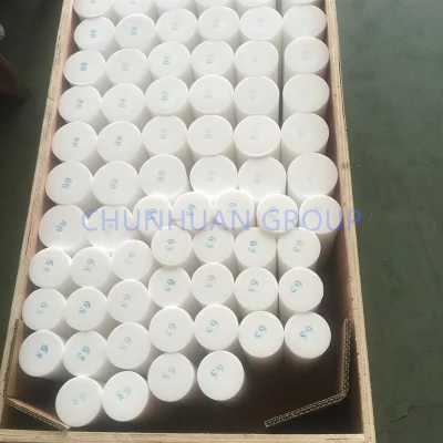 65mm de diámetro moldeado de PTFE virgen Varilla redonda