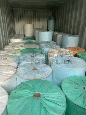 Forst Filtro HEPA rollos de papel ondulado de medios de comunicación en la Filtración de aire
