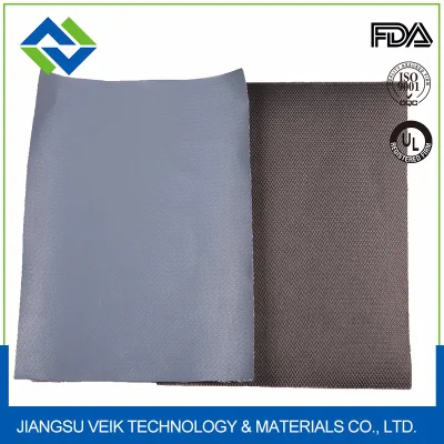 Fibra de vidrio recubierta de PTFE Termosovers de alta temperatura tejido de vidrio recubierto de PTFE 1 lado 17oz Barrera de incendios