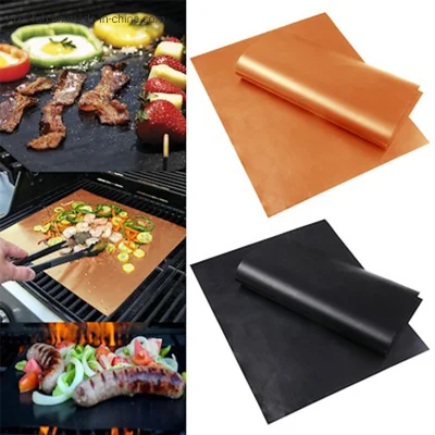 Diferentes colores de tela de fibra de vidrio PTFE alfombrilla para barbacoa Cocina Mat