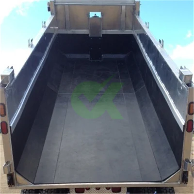 Camión de UHMWPE verde hoja de la camisa del UHMWPE Forro de silo
