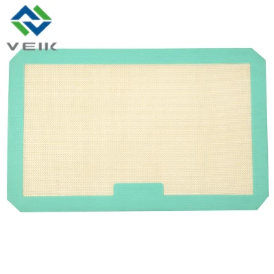 Cocina a medida Lace de silicona Mat-silicona Horno Liner Fibra de vidrio recubierta de PTFE Tela Non-Stick Horno Liner para la venta