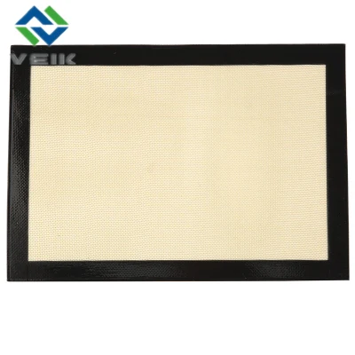 Cocina a medida Lace de silicona Mat-silicona Horno Liner Fibra de vidrio recubierta de PTFE Tela Non-Stick Horno Liner para la venta