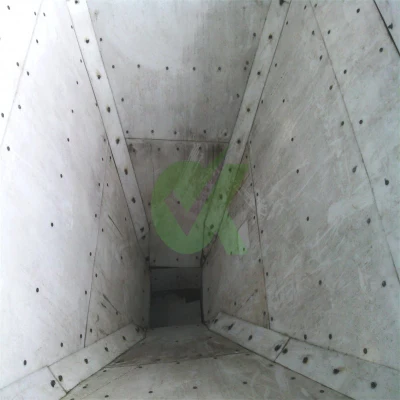 Camión de UHMWPE verde hoja de la camisa del UHMWPE Forro de silo