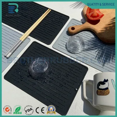 Alfombrilla de filtro impermeable con aislamiento de silicona alfombrilla de cocina para desagüe de montaña