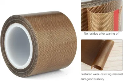 Telas de fibra de vidrio, tela de alta temperatura el calor de PTFE Junta Cinta de vidrio