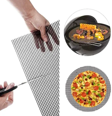 Alfombrilla de malla reutilizable fácil de limpiar para parrilla de barbacoa