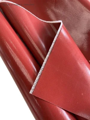Fibra de vidrio recubierto de silicona resistente al calor con un paño de tela color diferente