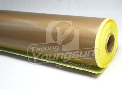 Fácil de limpiar la resistencia al calor de PTFE Tejido de fibra de vidrio con adhesivo