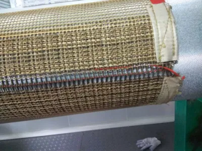 Banda transportadora de malla abierta de PTFE antiadherente para secado de alimentos