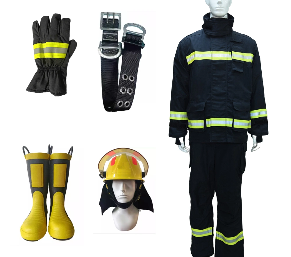 Factory Direct Aramid Four Layers Fireman Firefighter Fire Fighting Clothing