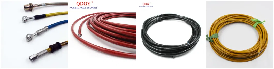 High Speed Racing Motorcycle Nmax Non ABS Flexible Automotive Stainless Steel Braided PTFE Teflon Brake Hose Line Kits Assembly