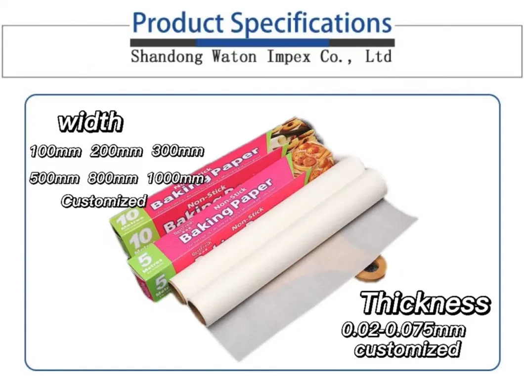 Baking Paper Silicone Double-Sided Coating Is Used in Kitchens and Air Fryers