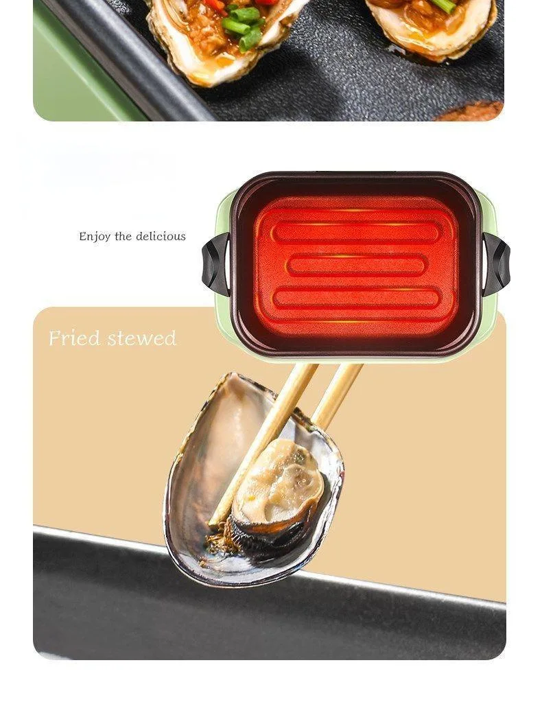 New Electric Multi Function Electric Grill Cookware Non Stick Coating Baking Pan