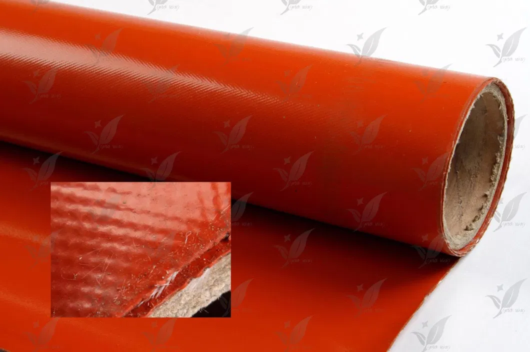 Silicone Rubber Coated Fiberglass Cloth One Side