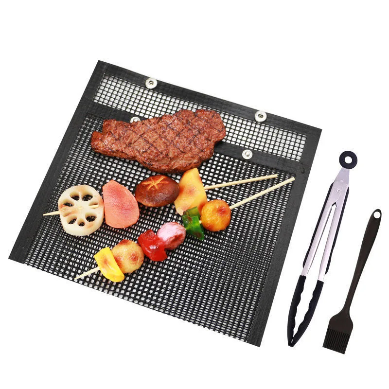 Non-Stick Black Easy Cleaning BBQ Grill Mesh Bag