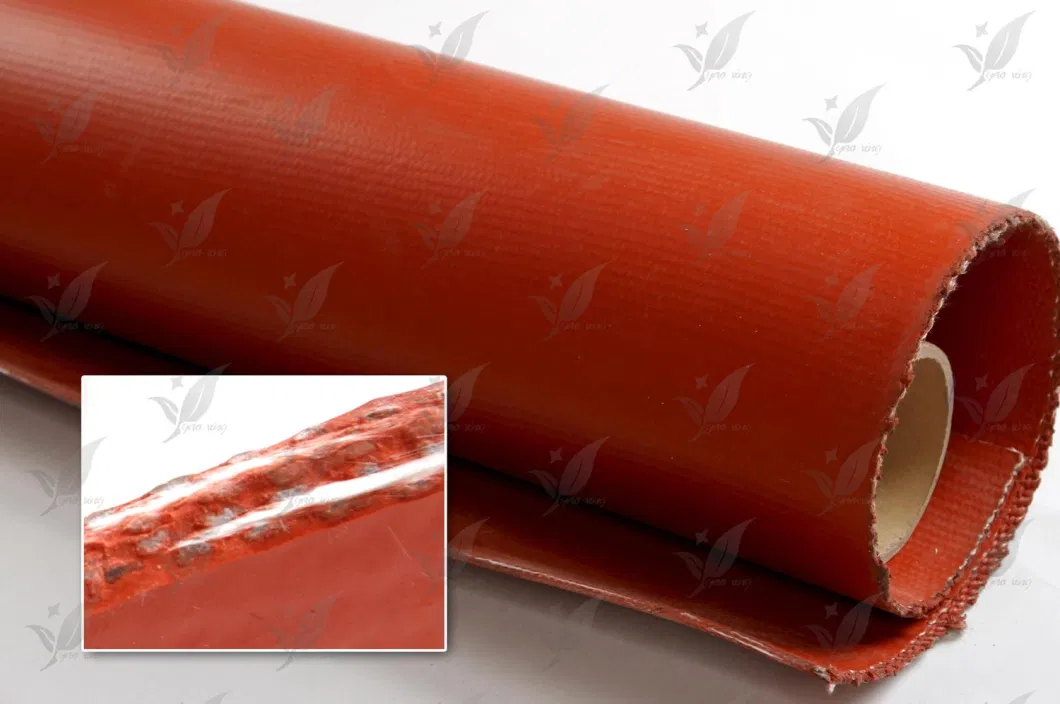 Silicone Rubber Coated Fiberglass Cloth One Side