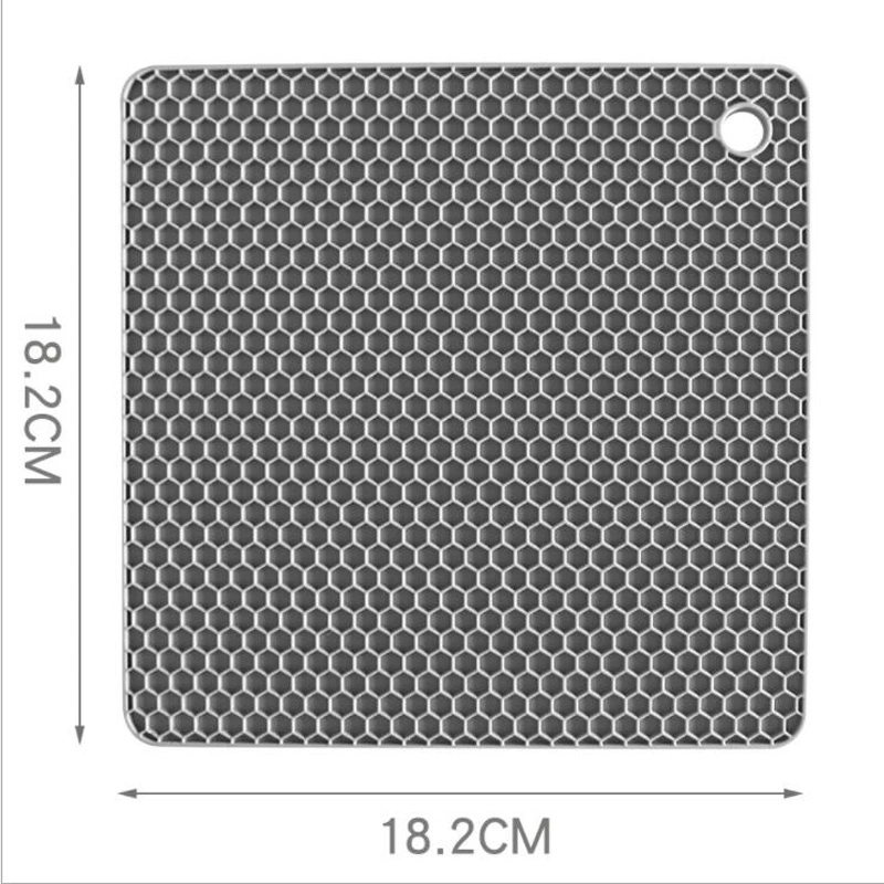 Honeycomb Mat Silicone Square Placemat Heat Insulation Pad Anti-Scald Oven Mat Esg15677