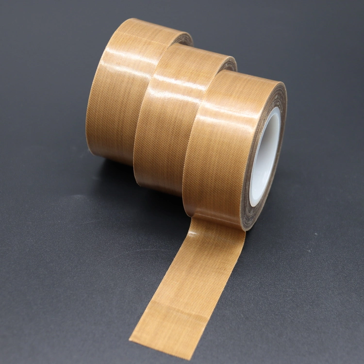 Heat Insulation PTFE Coated Fiberglass Fabric Tape with Adhesive for Lithium Battery