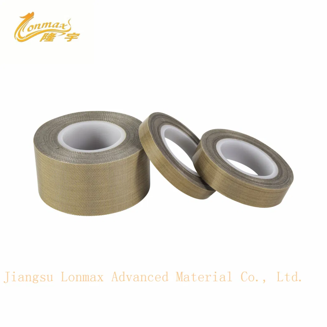 Heat Resistance Self Adhesive Insulation Zone Coated Fiberglass PTFE Tape Heat Resistant Insulation Tape Trade
