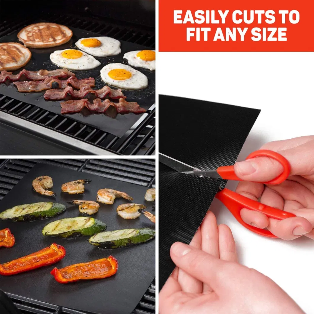 PTFE Coated Heat Resistant Non-Stick Fire Retardant BBQ Grill Mat