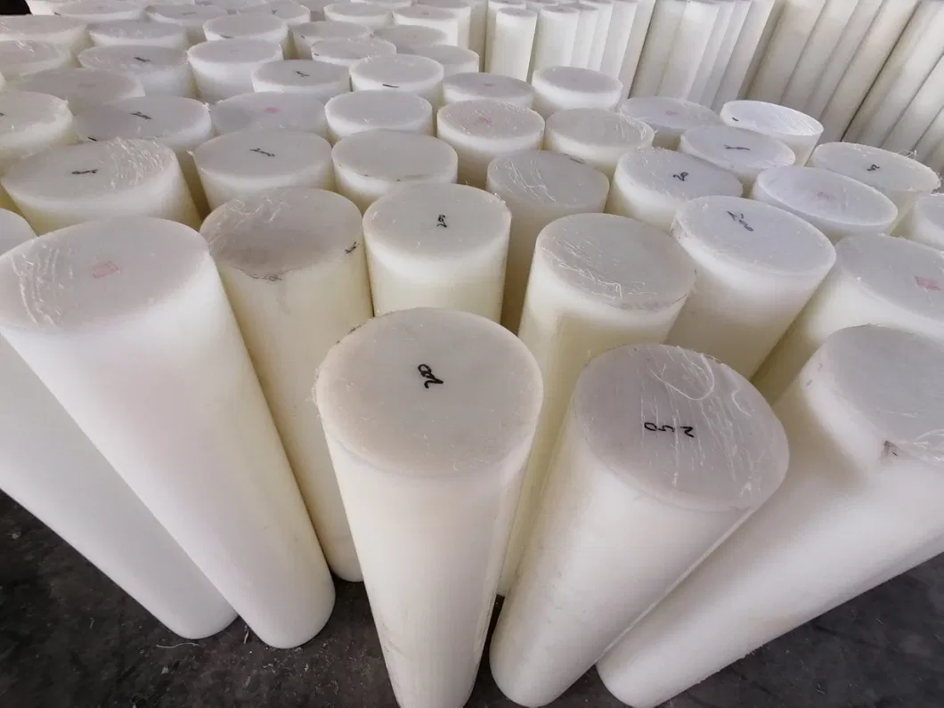 Plastics PE PVC PTFE PA6 Rod Mc Nylon6 Round Bar Polyamide Rods