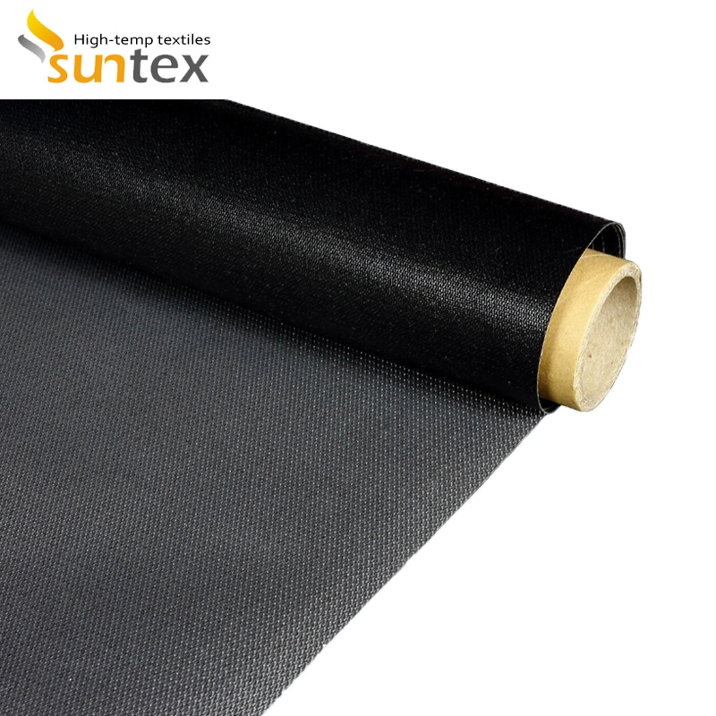 Flame Resistance PTFE Coated Fiberglass Fabric 17oz Thermal Insulation Shell Fibreglass Cloth Roll