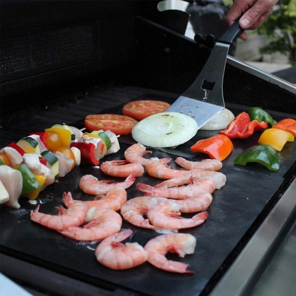 FDA Food Grade Red Grill Mat for BBQ/Baking