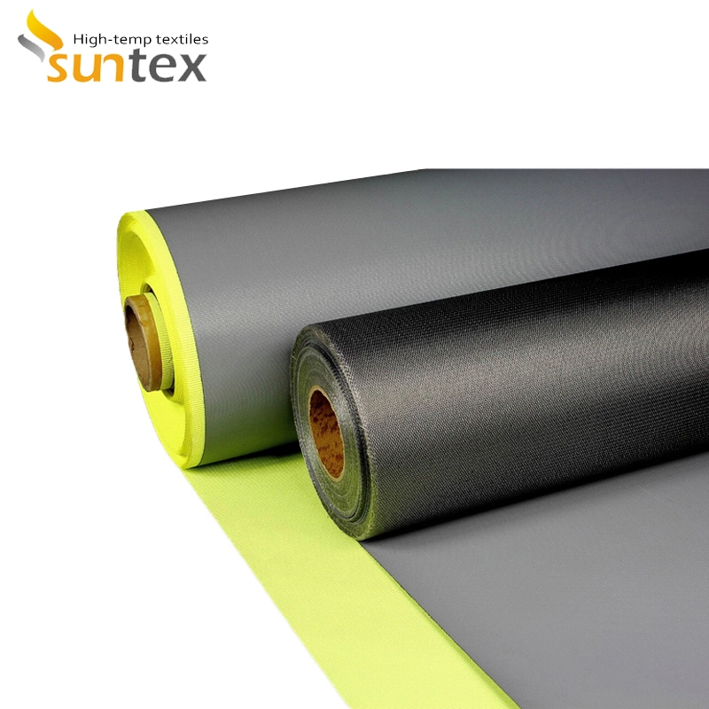 Flame Resistance PTFE Coated Fiberglass Fabric 17oz Thermal Insulation Shell Fibreglass Cloth Roll