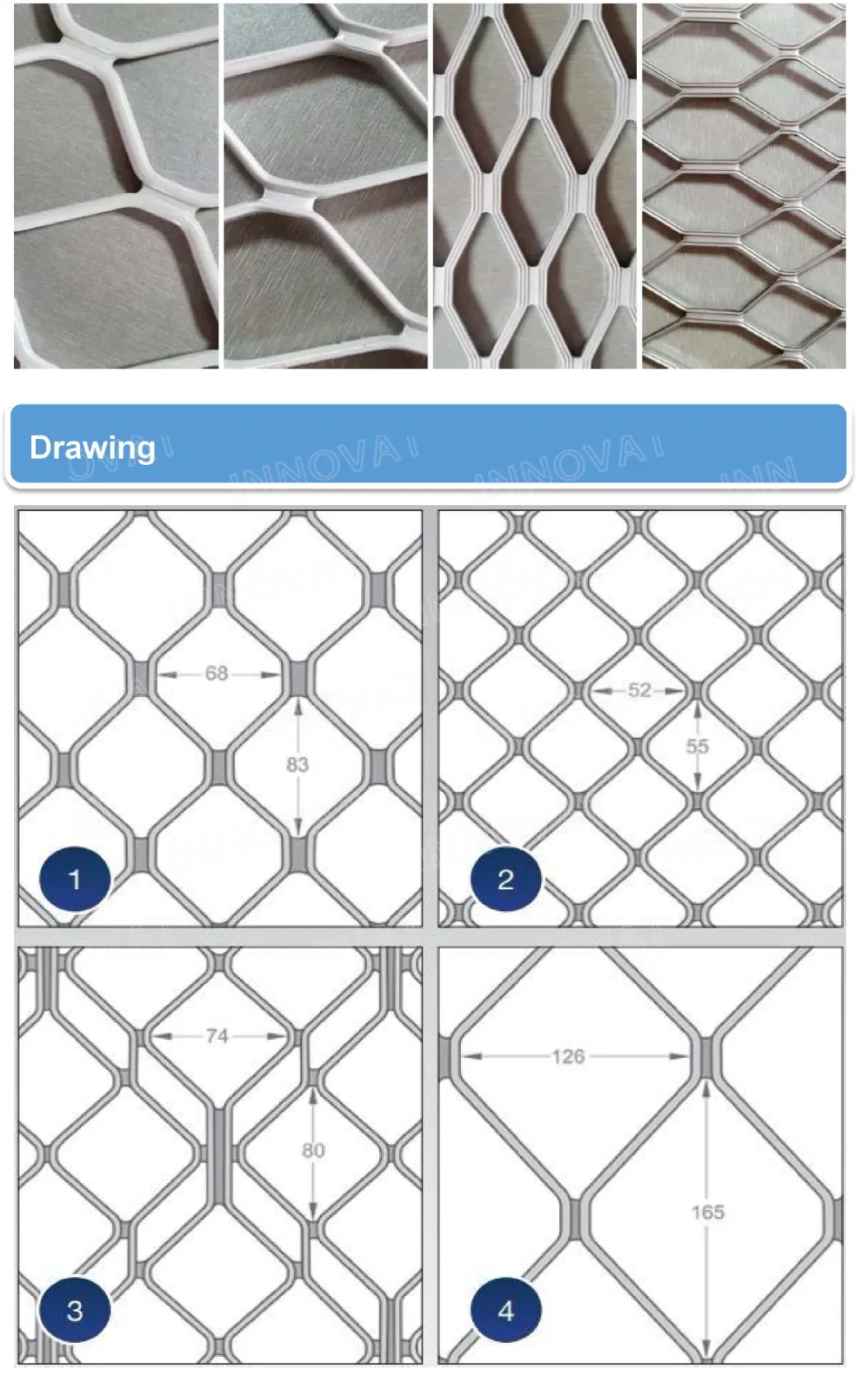 Aluminum Amplimesh Grill Aluminium Wire Mesh Sheet